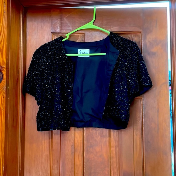 Sean collection sequence barely worn short sleeve cardigan/vest - Picture 1 of 4